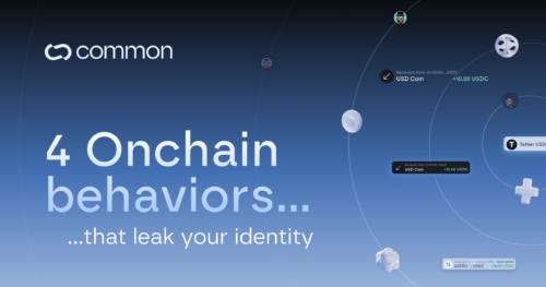 Four onchain behaviors that leak your identity